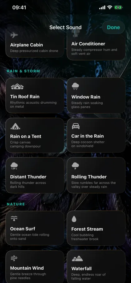 Nightfan rain and storm sounds