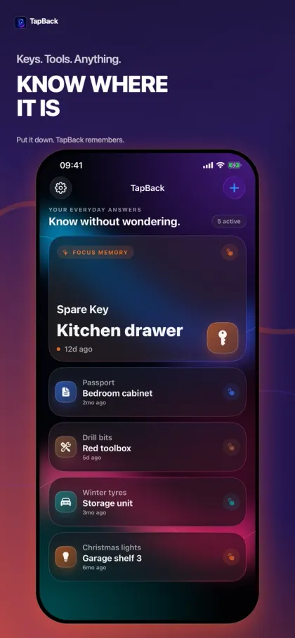 TapBack screenshot: where