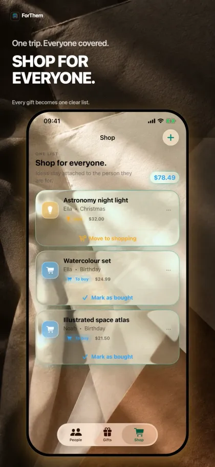 ForThem screenshot: shop everyone