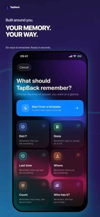 TapBack screenshot: your way
